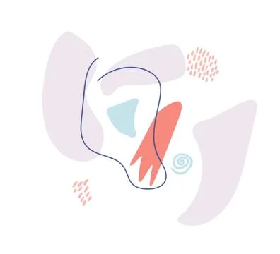 Vector abstract Scribble creative speech bubbles background. Unique stylish 스톡 일러스트