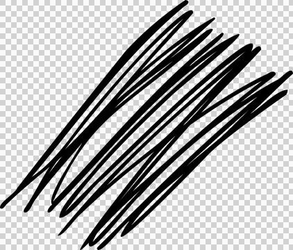 Vector abstract scribble is forming overlapping black hand-drawn strokes on Illustrazione stock