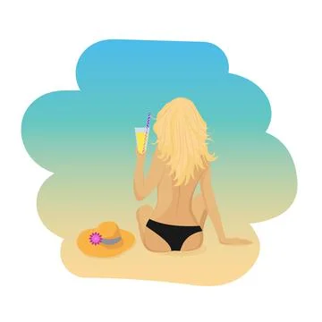 Vector abstract sea summer time map Stock Illustration