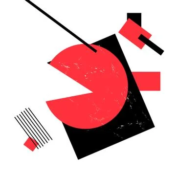 Vector abstract seamless background of geometric colored objects 스톡 일러스트