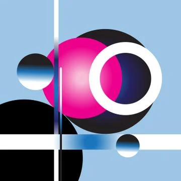 Vector abstract seamless background of geometric colored objects Stock Illustration