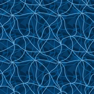 Vector abstract seamless background. Wave, water, bends of lines. Stock Illustration