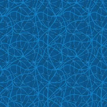 Vector abstract seamless background. Wave, water, curved lines. Stock Illustration