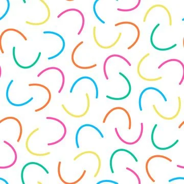 Vector abstract seamless childish pattern - drawing colorful textures Illustrazione stock