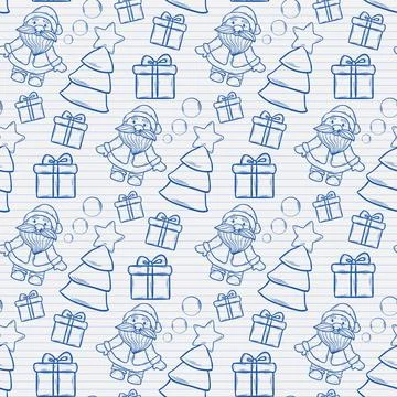 Vector abstract seamless Christmas pattern Vector abstract seamless Christ... Stock Photos