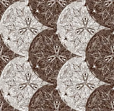 Vector abstract seamless geometric background Illustrazione stock