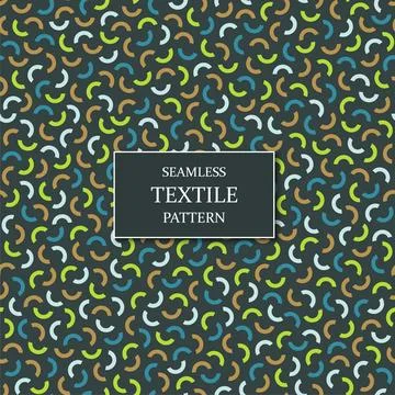 Vector abstract seamless geometric pattern. Colorful textile unusual background 스톡 일러스트