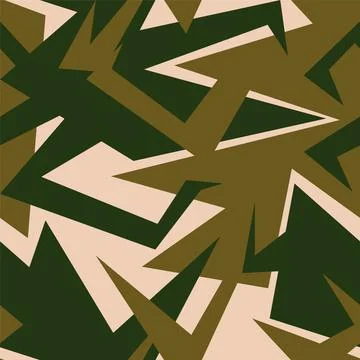 Vector abstract seamless pattern with curved geometry  elements  Illustrazione stock