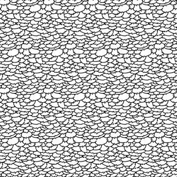 Vector abstract seamless pattern. Free hand doodle drawn surface. Stock Illustration