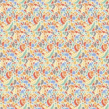 Vector abstract seamless pattern. Free hand doodle drawn surface. Stock Illustration