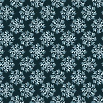 Vector abstract seamless pattern. Geometric background in blue, gray, green and Stock Illustration