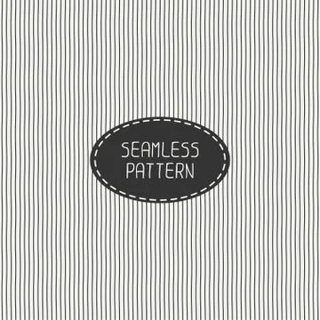 Vector abstract seamless pattern of hand drawn lines. Doodle background イラスト素材