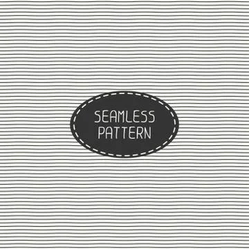 Vector abstract seamless pattern of hand drawn lines. Doodle background Stock Illustration