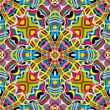 Vector abstract seamless pattern. 스톡 일러스트