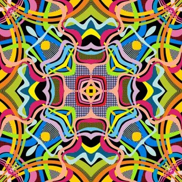 Vector abstract seamless pattern. Stock Illustration