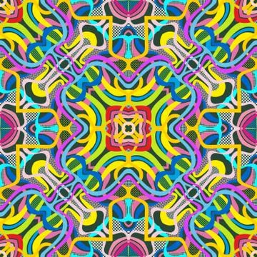 Vector abstract seamless pattern. Stock Illustration