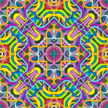 Vector abstract seamless pattern. Stock Illustration