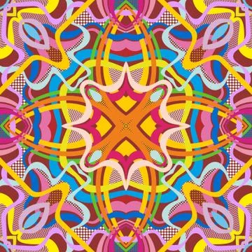 Vector abstract seamless pattern. 스톡 일러스트