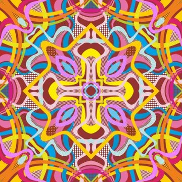 Vector abstract seamless pattern. Stock Illustration