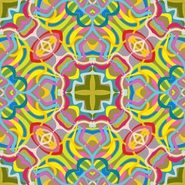 Vector abstract seamless pattern. 스톡 일러스트