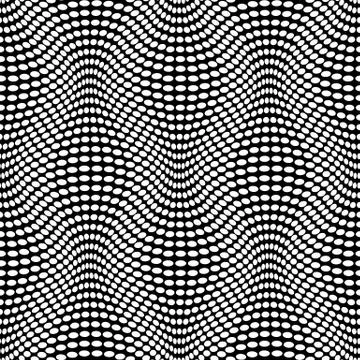 Vector abstract seamless pattern. Optical illusion. Stock Illustration