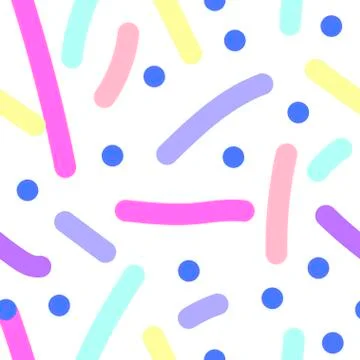 Vector abstract seamless pattern. Prints pastel colors lines and hand drawn 스톡 일러스트