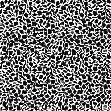 Vector abstract seamless pattern with textured hand drawn strokes. Ink draw.. Stock Illustration