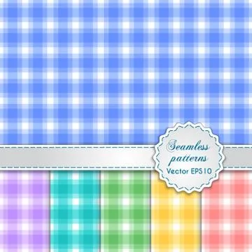 Vector abstract seamless set background with colored squares Stock Illustration
