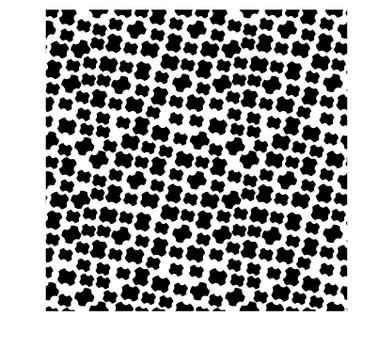 Vector abstract seamless texture. Black crosses on a white background Stock Illustration