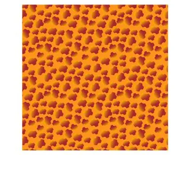 Vector abstract seamless texture. Red gradient crosses on a dark yellow Illustrazione stock
