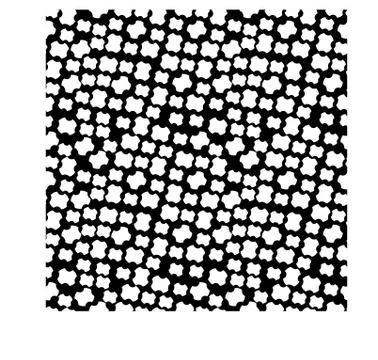 Vector abstract seamless texture. White crosses on a black background Stock Illustration