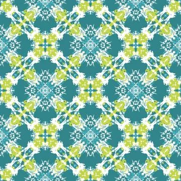 Vector abstract seamless wavy pattern. Hand drawn brush strokes illustration. Stock Illustration