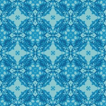 Vector abstract seamless wavy pattern. Hand drawn brush strokes illustration. Stock Illustration