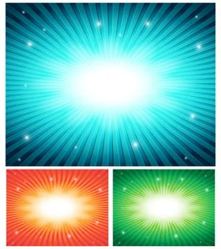 Vector abstract set of colorful backgrounds Stock Illustration