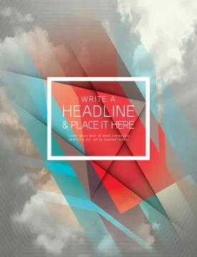 Vector abstract shape background Stock Illustration