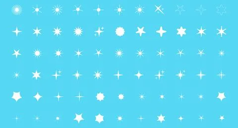 Vector Abstract Shape Collection, Geometric Shapes set - modern and retro Stock Illustration