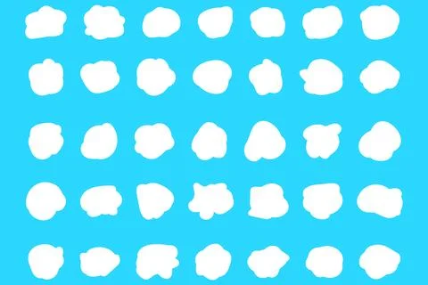 Vector Abstract Shape Collection, Geometric Shapes set - modern and retro Stock Illustration