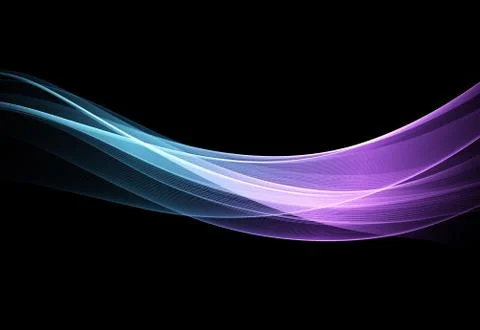 Vector Abstract shiny color blue wave design element Illustrazione stock