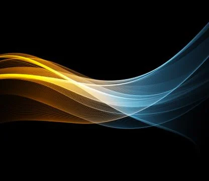 Vector Abstract shiny color wave design element Stock Illustration