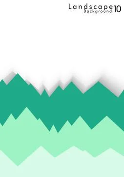Vector Abstract Simple Landscape Background Ilustración de archivo