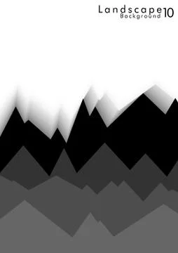 Vector Abstract Simple Landscape Background Ilustración de archivo
