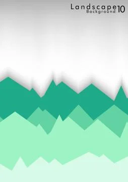 Vector Abstract Simple Landscape Background Ilustración de archivo
