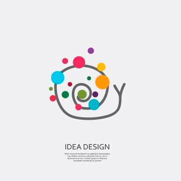 Vector abstract snail Stock Illustration