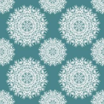 Vector abstract snowflake pattern Stock Illustration