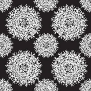 Vector abstract snowflake pattern Stockillustratie