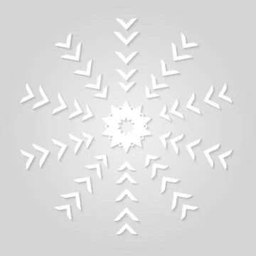 Vector abstract snowflakes Stock Illustration