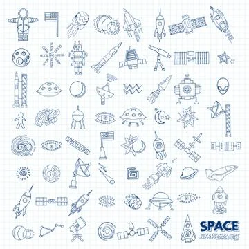 Vector abstract solar system Stock Illustration