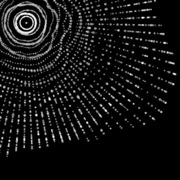 Vector abstract sphere of particles, points array. Futuristic vector illustra Stock Illustration