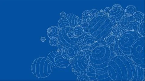 Vector abstract spheres background Stock Illustration