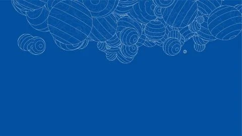 Vector abstract spheres background Illustrazione stock